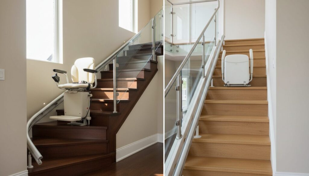 découvrez les différences entre monte-escaliers inclinables et droits pour choisir l'option la mieux adaptée à vos besoins et votre habitat.